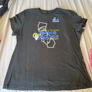 Nike Los Angeles Rams Gray Super Bowl Graphic Tee
